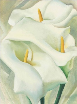  Precisionism Oil Painting - Calla Lilies Georgia Okeeffe American modernism Precisionism